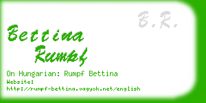 bettina rumpf business card